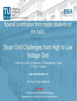 Fillable Online Ea Tuwien Ac Smart Grid Challenges From High To Low