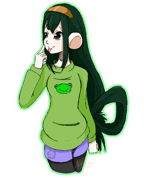 Asui Tsuyu Collab By Arimi Art On Deviantart