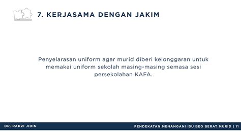 Perincian Pendekatan Kpm Bagi Menangani Isu Beg Berat Murid