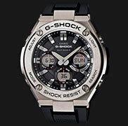 Casio G Shock G Steel GST W110 1AJF Tough Solar Digital Analog Dial