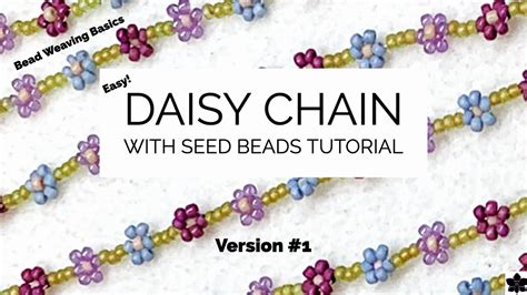 How To Daisy Chain With Seed Beads Quick And Easy 1