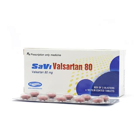 Thuốc Savi Valsartan 80mg Trị Tăng Huyết áp Long Châu