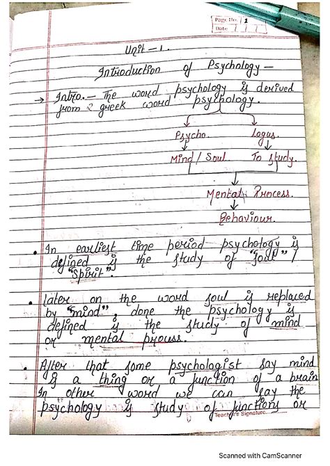 Solution Psychology Unit Introduction Of Psychology Notes Studypool