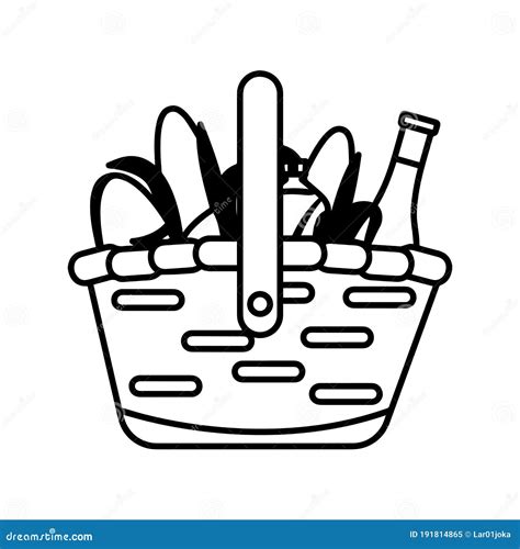 Icono De La Cesta De Compras Ilustraci N Del Vector Ilustraci N De