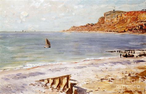 Seascape At Sainte Adresse Painting By Claude Monet