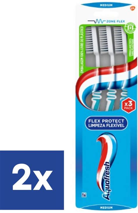 Aquafresh Flexprotect Tandenborstel Medium X Stuks Bol