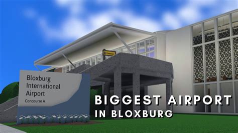 The BIGGEST AIRPORT In BLOXBURG Welcome To Bloxburg YouTube