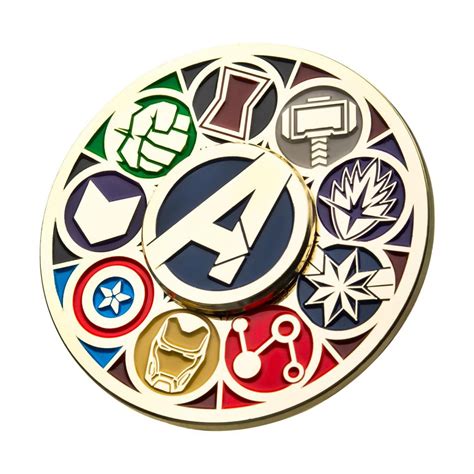 Marvel Avengers Hero Logos Exclusive Enamel Spinning Pin Eventeny