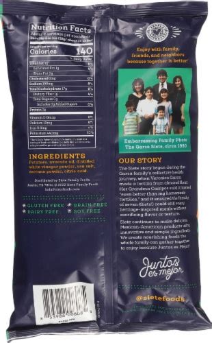 Siete Sea Salt And Vinegar Kettle Potato Chips 5 5 Oz Frys Food Stores