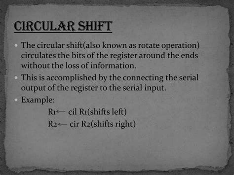 Logical and shift micro operations | PPT