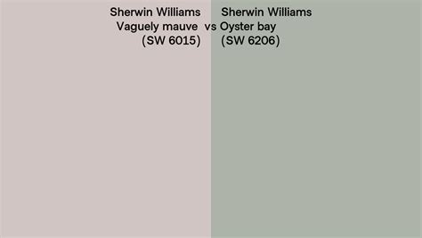 Sherwin Williams Vaguely Mauve Vs Oyster Bay Side By Side Comparison