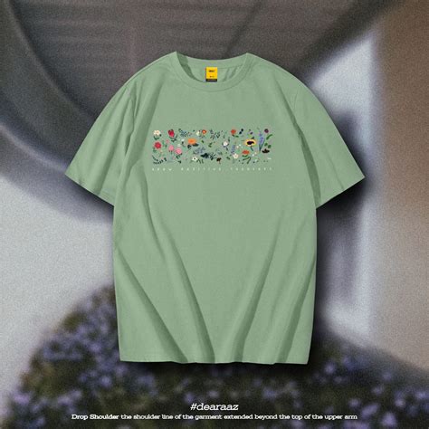 Drop Shoulder T-Shirt (Wildflower) - AAZ