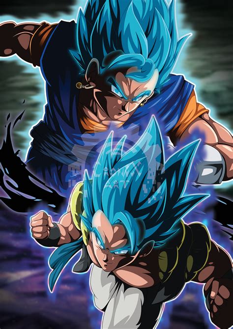 Ultimate Fusions Vegito Blue & Gogeta Blue dokkan Battle 5th Anniversary/dragonball Poster A4 - Etsy