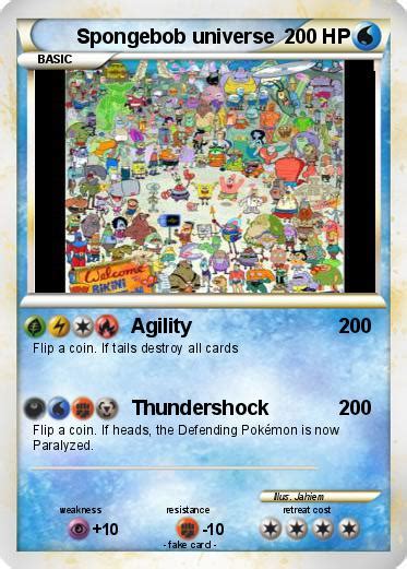 Pokémon Spongebob Universe Agility My Pokemon Card