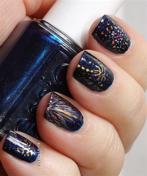 Marias Nail Art And Polish Blog New Year Artsy Wednesday