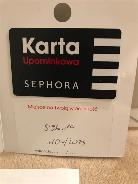 Karta Upominkowa Sephora 996 zł ponad 125zł GRATIS Poznań