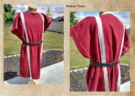 Legionary Roman Tunic With Frayed Trim SPQR Iron Age Clothing Roman ...