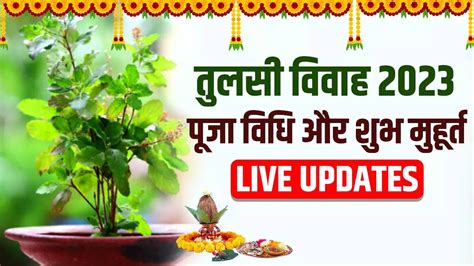 Tulsi Vivah 2023 Shubh Muhurat Puja Vidhi Vrat Katha Samagri List