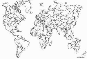 Coloriages Carte Du Monde Coloriages Gratuits Imprimer