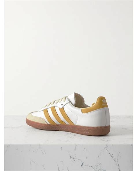 Adidas Originals Sporty Rich Samba Og Embellished Suede Trimmed