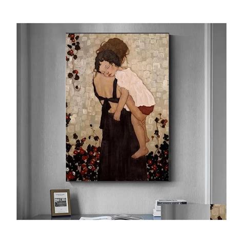 ₩25251에서 Gustav Klimt 페인트 번호 키트 캔버스 Diy 아크릴 유화 원숭이 벽 예술 그림 홈 장식 Dhlw1