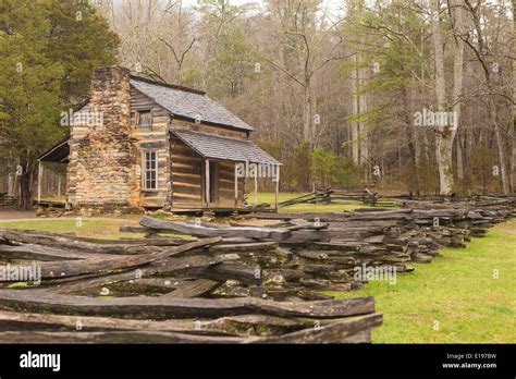 John Oliver Cabin Is Pictured In The Cades Cove Area Of The Great Smoky