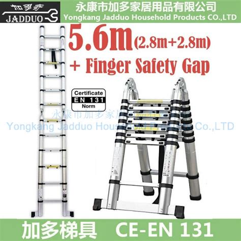 M In Telescopic Ladder With Finger Safety Gap Yongkang Jadduo