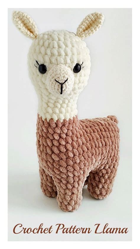 Crochet Pattern Llama Amigurumi Toys Plush Alpaca Crochet Toys For