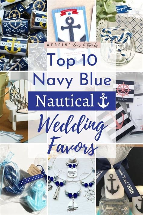 Navy Blue Nautical Themed Wedding Favors Your Guests Will Love For