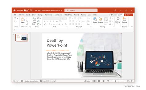 01cite A Powerpoint Presentation Using The Apa Style Slidemodel