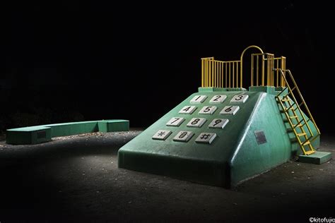 Kito Fujios Dramatic Photos Of Japanese Playgrounds At Night Amusing