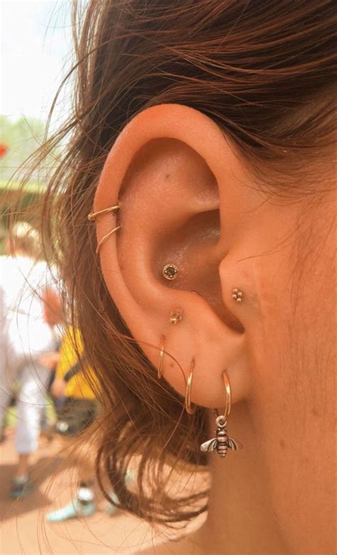 Pin By Matilda ౨ৎ On ౨ৎ Fame Earings Piercings Minimalist Ear