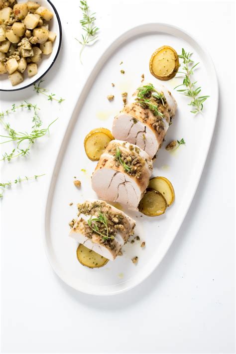 Savor This Low Carb Pear Blue Cheese And Walnut Stuffed Pork Loin Recipe