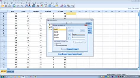 Multiple Regression Analysis Spss Tutorial Youtube