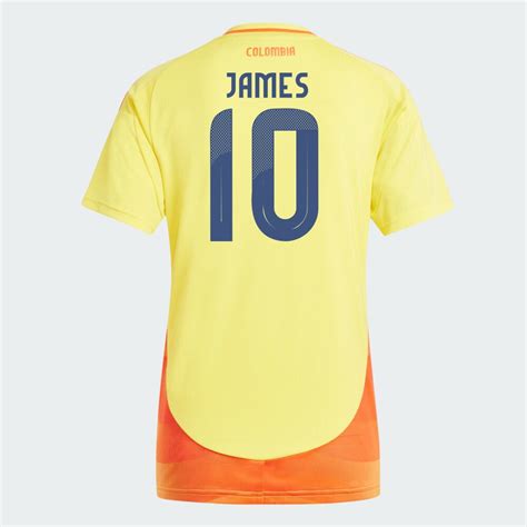 James Rodriguez Colombia Copa America Home Yellow Womens Soccer Jersey