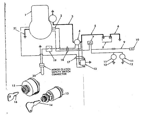 Riding Lawn Mower Ignition Switch Diagram