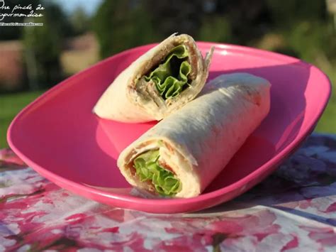 recette de Wrap au thon fumé facile et rapide