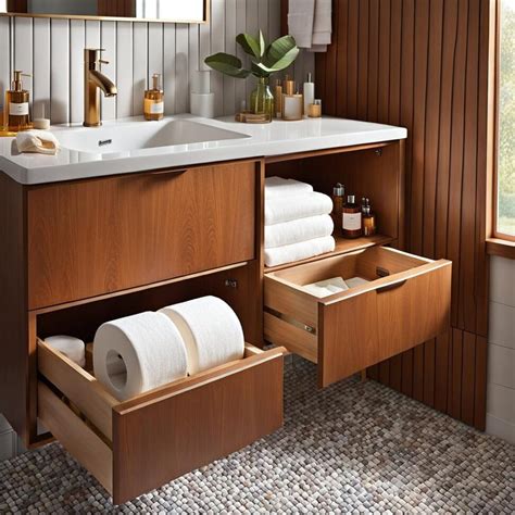 Small Mid Century Modern Bathroom Storage Ideas That Work Hd