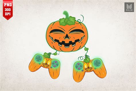 Halloween Gamer Costume Scary Pumpkin By Mulew Art Thehungryjpeg