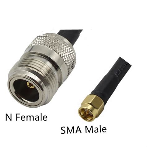 Low Loss SMA Male To N Female Type RG58 Coaxial Extension RF Jumper Cable