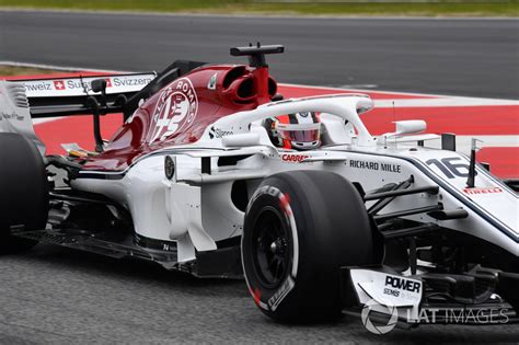 Charles Leclerc Alfa Romeo Sauber C At Barcelona February Testing