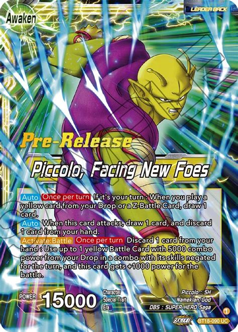 Piccolo Piccolo Facing New Foes Dawn Of The Z Legends Pre Release