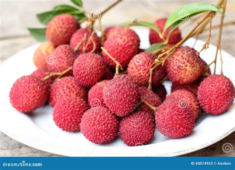 Fresh Of Litchi Fruit Organic Lychee Pile From Local Agriculture Farm