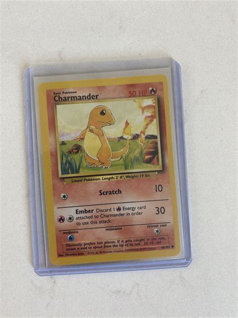 Charmander 50 82 Team Rocket 1st Edition Common Pokemon Card NEAR MINT TCG