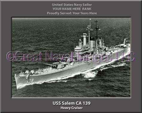 Uss Salem Ca 139 Personalized Navy Ship Photo 2 ⋆ Personalized Us