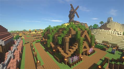 【マイクラ】【羊牧場と小麦畑】テラコッタを使った建築をしました。 【マイクラ】くちばしの建築ブログ