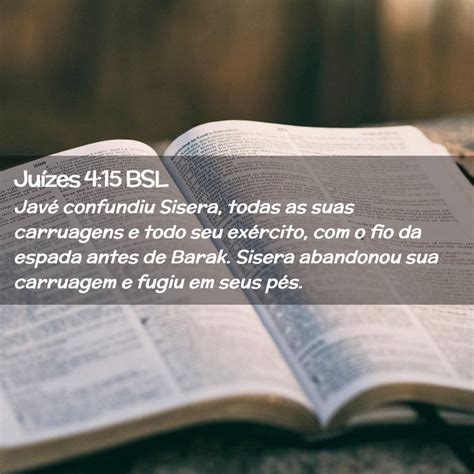 Ju Zes Bsl Jav Confundiu Sisera Todas As Suas Carruagens