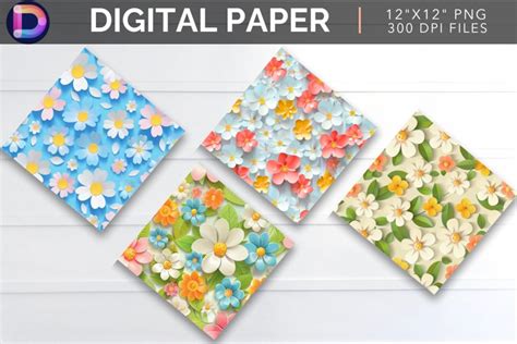 Spring Flower Digital Paper