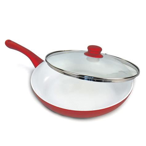 24cm Non Stick Ceramic Coated Aluminium Pan Frying Induction Kitchen ...