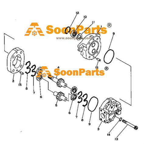 Hydraulic Pump For Komatsu Skid Steer Loader Sk